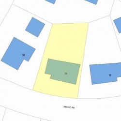 19 Fenno Rd, Newton, MA 02459 plot plan