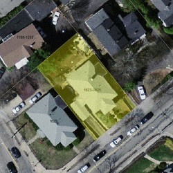 1625 Centre St, Newton, MA 02461 aerial view