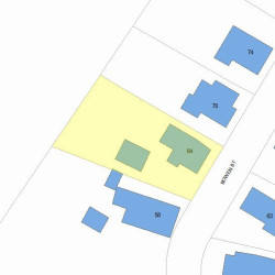 64 Bowen St, Newton, MA 02459 plot plan