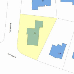 78 Wauwinet Rd, Newton, MA 02465 plot plan
