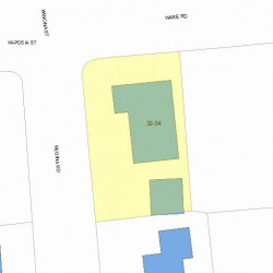 34 Ware Rd, Newton, MA 02466 plot plan