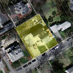 95 Temple St, Newton, MA 02465 aerial view