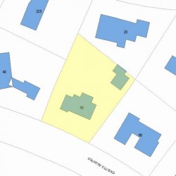 58 Country Club Rd, Newton, MA 02459 plot plan