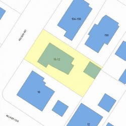12 Ricker Rd, Newton, MA 02458 plot plan
