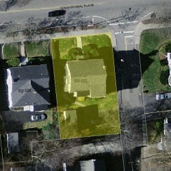 522 Commonwealth Ave, Newton, MA 02459 aerial view
