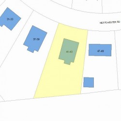 43 Westchester Rd, Newton, MA 02458 plot plan