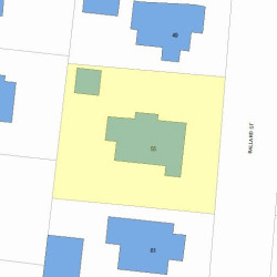 55 Ballard St, Newton, MA 02459 plot plan