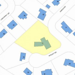 72 Fairlee Rd, Newton, MA 02468 plot plan