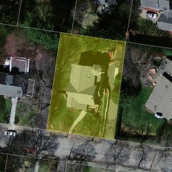 15 Fredana Rd, Newton, MA 02468 aerial view