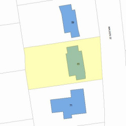 65 Walden St, Newton, MA 02460 plot plan