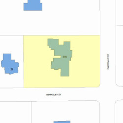 239 Chestnut St, Newton, MA 02465 plot plan