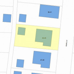 43 Irving St, Newton, MA 02459 plot plan