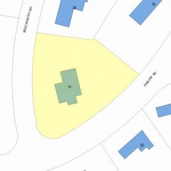 56 Farlow Rd, Newton, MA 02458 plot plan