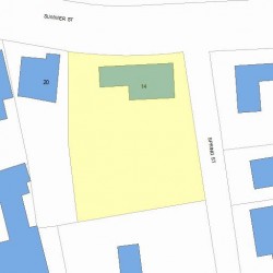 14 Summer St, Newton, MA 02464 plot plan