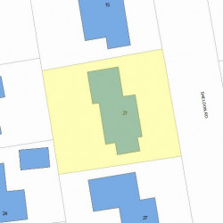 21 Sheldon Rd, Newton, MA 02459 plot plan