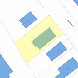 11 Gambier St, Newton, MA 02466 plot plan