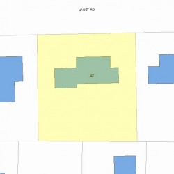 42 Janet Rd, Newton, MA 02459 plot plan