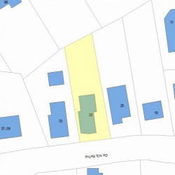 29 Thurston Rd, Newton, MA 02464 plot plan