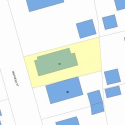 36 Aberdeen St, Newton, MA 02461 plot plan