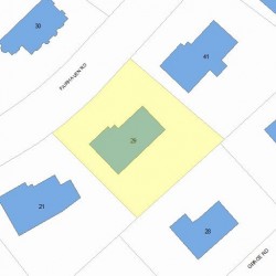 29 Fairhaven Rd, Newton, MA 02459 plot plan