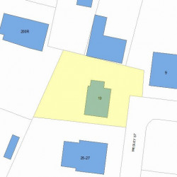 19 Wesley St, Newton, MA 02458 plot plan