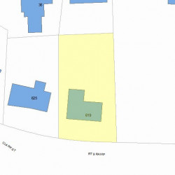 619 Boylston St, Newton, MA 02459 plot plan