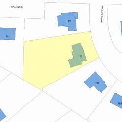 95 Woodcliff Rd, Newton, MA 02461 plot plan