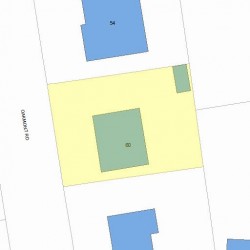 60 Oakmont Rd, Newton, MA 02459 plot plan