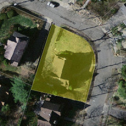 21 Laudholm Rd, Newton, MA 02458 aerial view