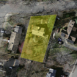 87 Lewis St, Newton, MA 02458 aerial view