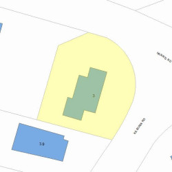 3 Kilburn Rd, Newton, MA 02465 plot plan