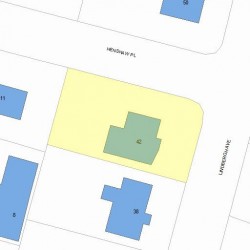 42 Lindbergh Ave, Newton, MA 02465 plot plan