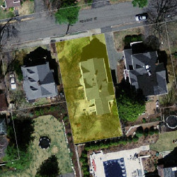 22 Regent St, Newton, MA 02465 aerial view