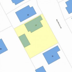 27 Wildwood Ave, Newton, MA 02460 plot plan