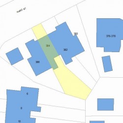 384 Ward St, Newton, MA 02459 plot plan