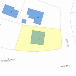 25 Dudley Rd, Newton, MA 02459 plot plan