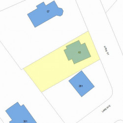 63 Hyde St, Newton, MA 02461 plot plan