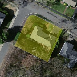 56 Littlefield Rd, Newton, MA 02459 aerial view