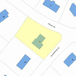 73 Countryside Rd, Newton, MA 02459 plot plan