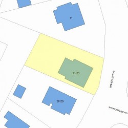 23 Waverley Ave, Newton, MA 02458 plot plan