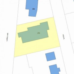 270 Lowell Ave, Newton, MA 02460 plot plan