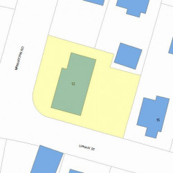 12 Manhattan Rd, Newton, MA 02465 plot plan