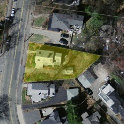 1116 Walnut St, Newton, MA 02461 aerial view