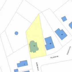 93 Hillside Rd, Newton, MA 02461 plot plan