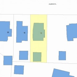 12 Albion Pl, Newton, MA 02459 plot plan