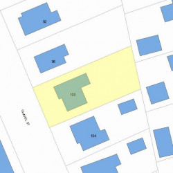 100 Chapel St, Newton, MA 02458 plot plan