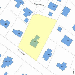 269 Franklin St, Newton, MA 02458 plot plan