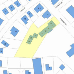 21 Prospect St, Newton, MA 02465 plot plan