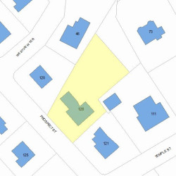 128 Prospect St, Newton, MA 02465 plot plan