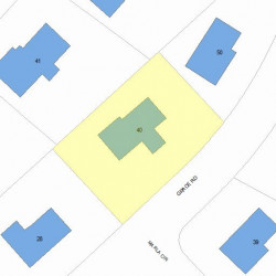 40 Grace Rd, Newton, MA 02459 plot plan